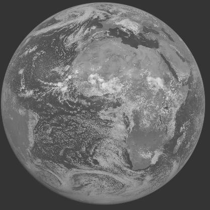 Meteosat-7 imagery for 2005-08-16 12:00 UTC Copyright � 2005 EUMETSAT