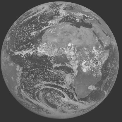 Meteosat-7 imagery for 2005-08-19 12:00 UTC Copyright � 2005 EUMETSAT