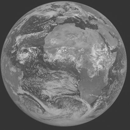 Meteosat-7 imagery for 2005-08-26 12:00 UTC Copyright � 2005 EUMETSAT