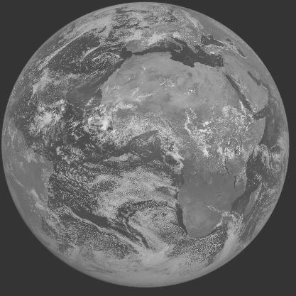 Meteosat-7 imagery for 2005-08-27 12:00 UTC Copyright � 2005 EUMETSAT