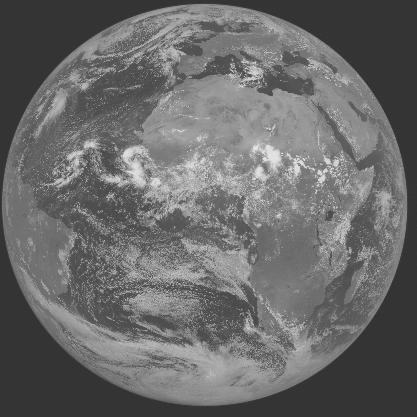 Meteosat-7 imagery for 2005-08-30 12:00 UTC Copyright � 2005 EUMETSAT