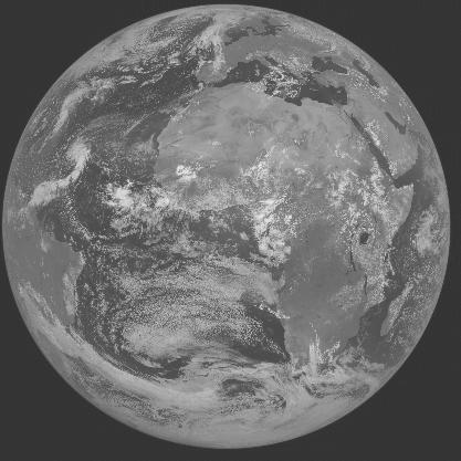 Meteosat-7 imagery for 2005-08-31 12:00 UTC Copyright � 2005 EUMETSAT
