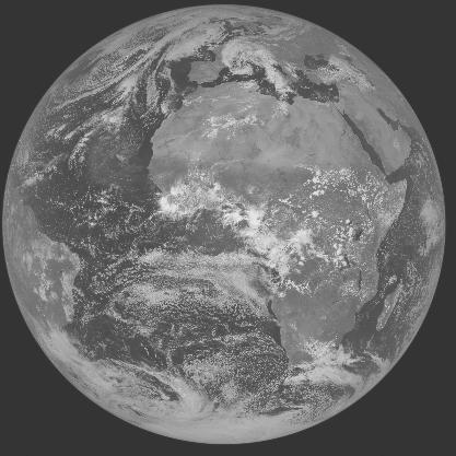 Meteosat-7 imagery for 2005-10-04 12:00 UTC Copyright � 2005 EUMETSAT
