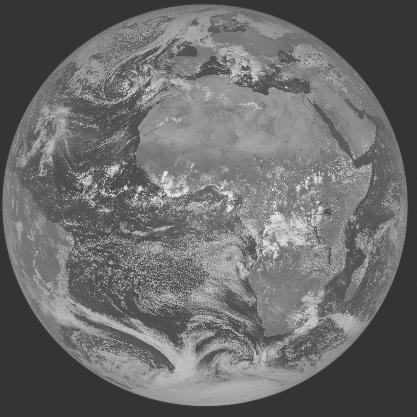 Meteosat-7 imagery for 2005-10-07 12:00 UTC Copyright � 2005 EUMETSAT