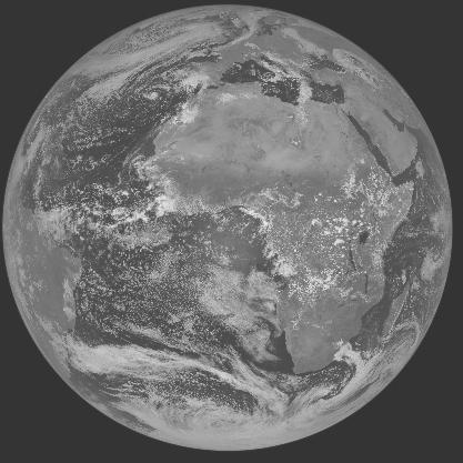 Meteosat-7 imagery for 2005-10-09 12:00 UTC Copyright � 2005 EUMETSAT