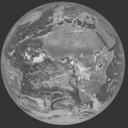 Meteosat-7 imagery for 2005-10-12 12:00 UTC Copyright � 2005 EUMETSAT