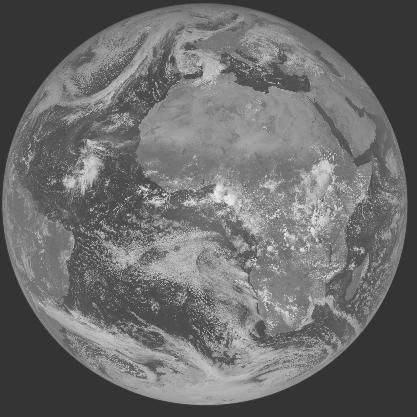 Meteosat-7 imagery for 2005-10-14 12:00 UTC Copyright � 2005 EUMETSAT