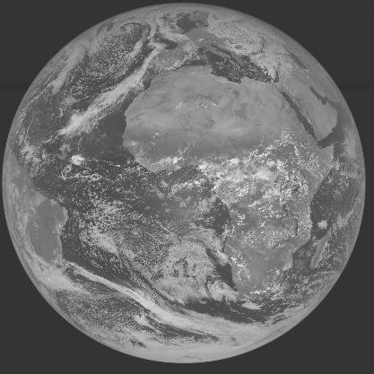 Meteosat-7 imagery for 2005-10-16 12:00 UTC Copyright � 2005 EUMETSAT
