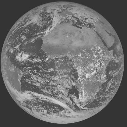 Meteosat-7 imagery for 2005-10-17 12:00 UTC Copyright � 2005 EUMETSAT