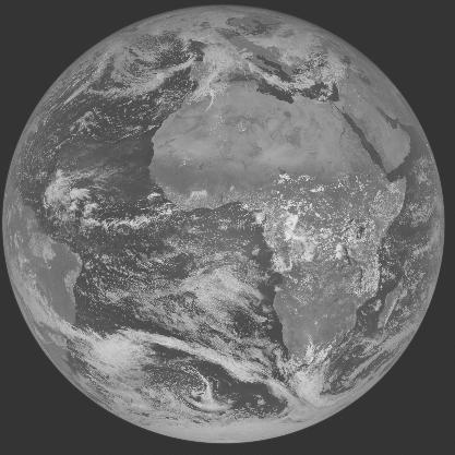 Meteosat-7 imagery for 2005-10-18 12:00 UTC Copyright � 2005 EUMETSAT