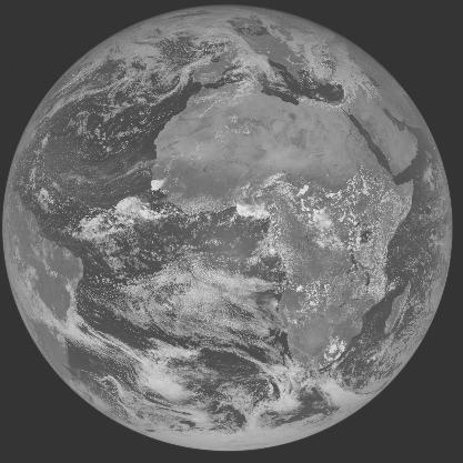 Meteosat-7 imagery for 2005-10-19 12:00 UTC Copyright � 2005 EUMETSAT
