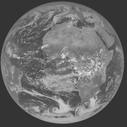 Meteosat-7 imagery for 2005-10-20 12:00 UTC Copyright � 2005 EUMETSAT