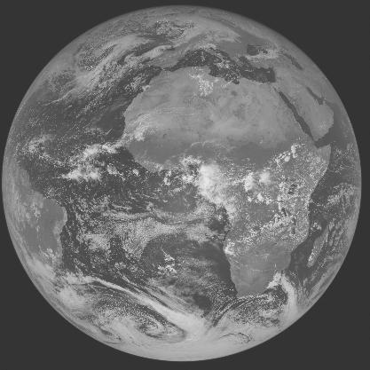 Meteosat-7 imagery for 2005-10-25 12:00 UTC Copyright � 2005 EUMETSAT