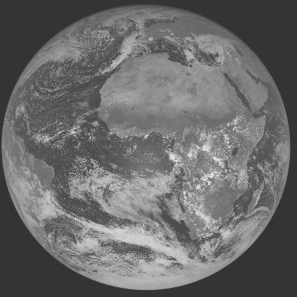 Meteosat-7 imagery for 2005-10-30 12:00 UTC Copyright � 2005 EUMETSAT