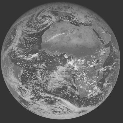 Meteosat-7 imagery for 2005-11-19 12:00 UTC Copyright � 2005 EUMETSAT