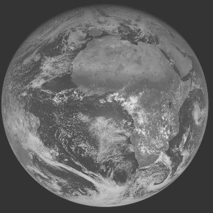 Meteosat-7 imagery for 2005-12-08 12:00 UTC Copyright � 2005 EUMETSAT