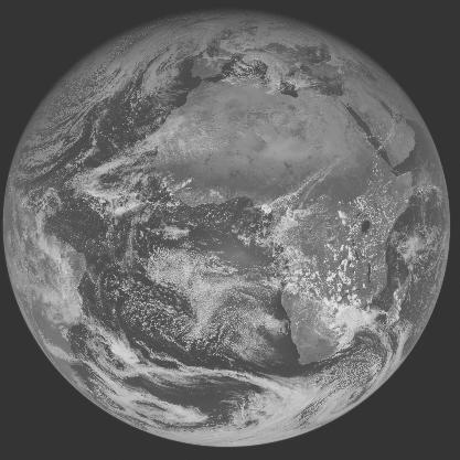 Meteosat-7 imagery for 2005-12-09 12:00 UTC Copyright � 2005 EUMETSAT