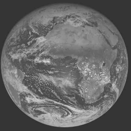 Meteosat-7 imagery for 2005-12-14 12:00 UTC Copyright � 2005 EUMETSAT