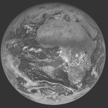 Meteosat-7 imagery for 2005-12-15 12:00 UTC Copyright � 2005 EUMETSAT