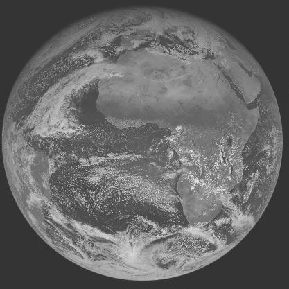 Meteosat-7 imagery for 2005-12-19 12:00 UTC Copyright � 2005 EUMETSAT