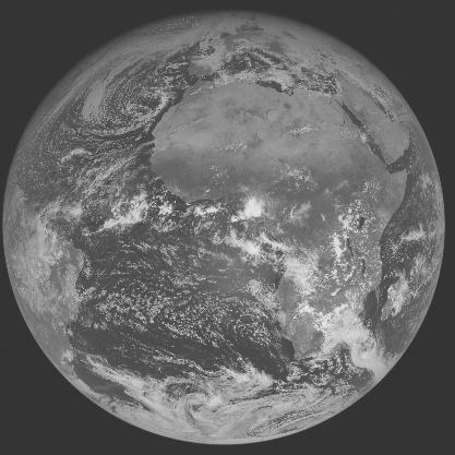 Meteosat-7 imagery for 2006-01-09 12:00 UTC Copyright � 2006 EUMETSAT