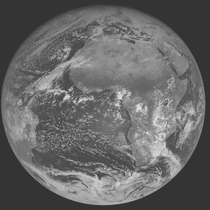 Meteosat-7 imagery for 2006-01-10 12:00 UTC Copyright � 2006 EUMETSAT