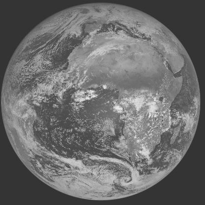 Meteosat-7 imagery for 2006-02-12 12:00 UTC Copyright � 2006 EUMETSAT